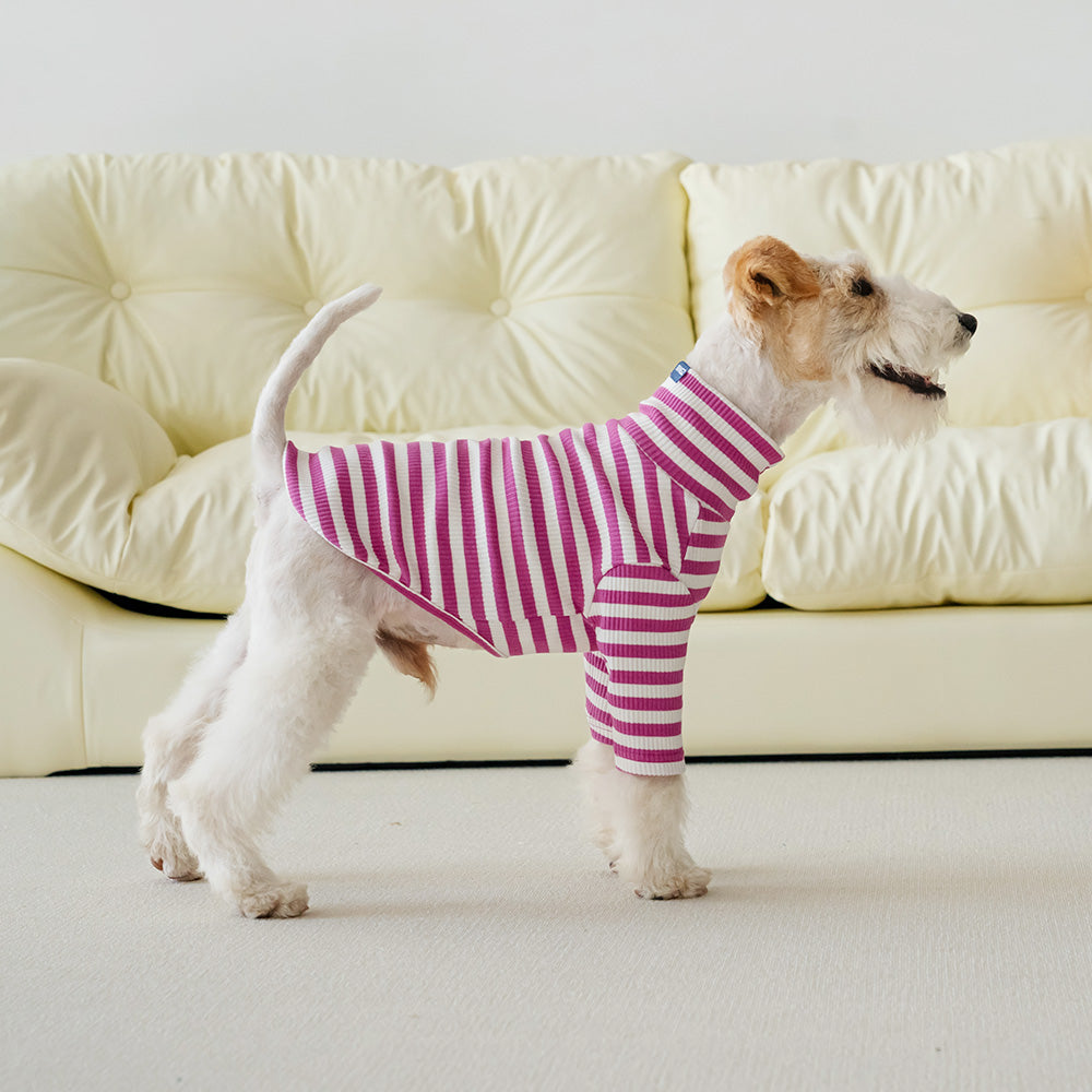 Le Tee Long - Rosa y Blanco