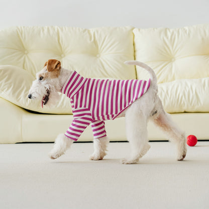 Le Tee Long - Rosa y Blanco