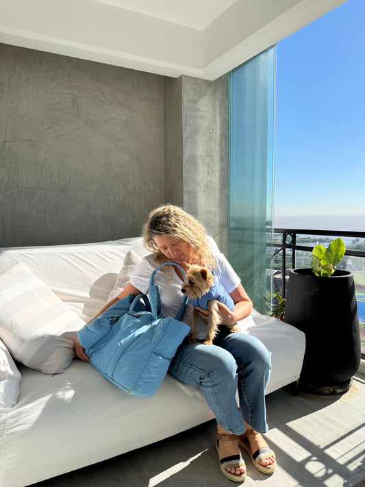 Combo Le Baggy + Le Puffer Azul = El Look Completo 🩵