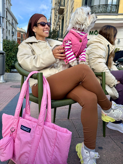 Combo Le Baggy + Le Puffer Rosa = El Look Completo 🩷
